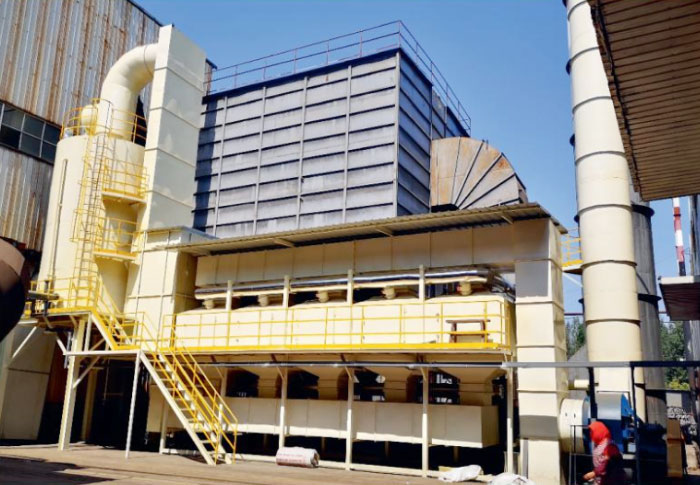 山東日照醫藥廠廢氣處理工程案例